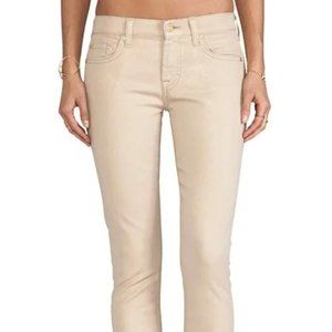 Seven For All Mankind Gold Shimmer Jeans. Size 31